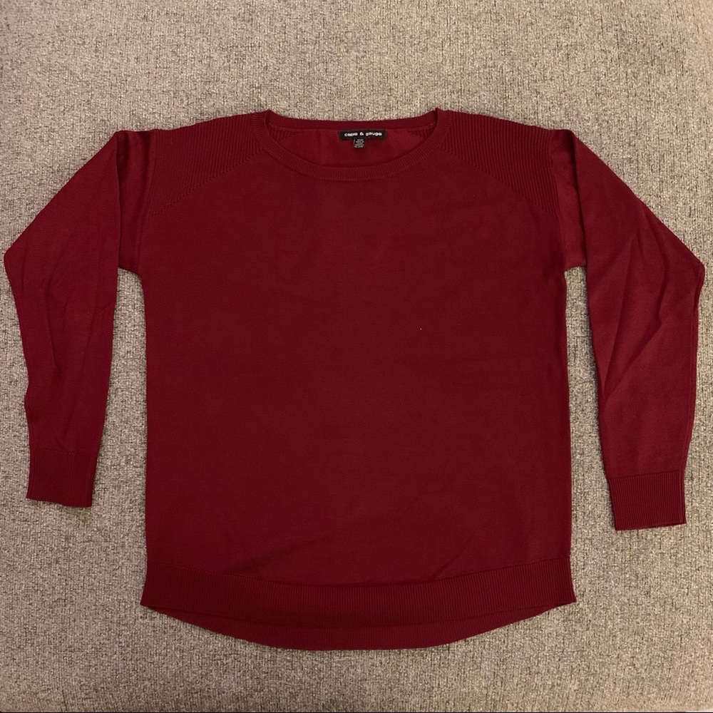 🔴 4 for $40 Bundle | Cable and Gauge Sweater (Maroon Red) Size Medium